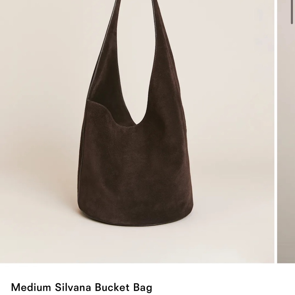 Reformation Brown Medium Silvana Bucket Bag